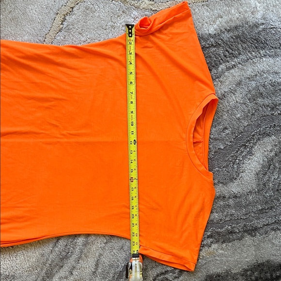 Bright Orange T-Shirt Dress Size Large - Picture 4 of 8